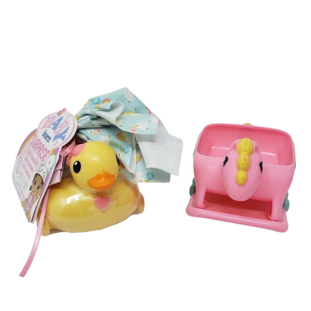 Baby Born Surprise Series 9 Mini Babies Blind Duck Yellow Wagon Cart